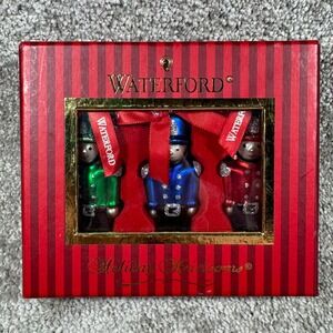 Waterford Toy Soldier Ornaments Multicolor Holiday Heirlooms Set of 3 - IN BOX